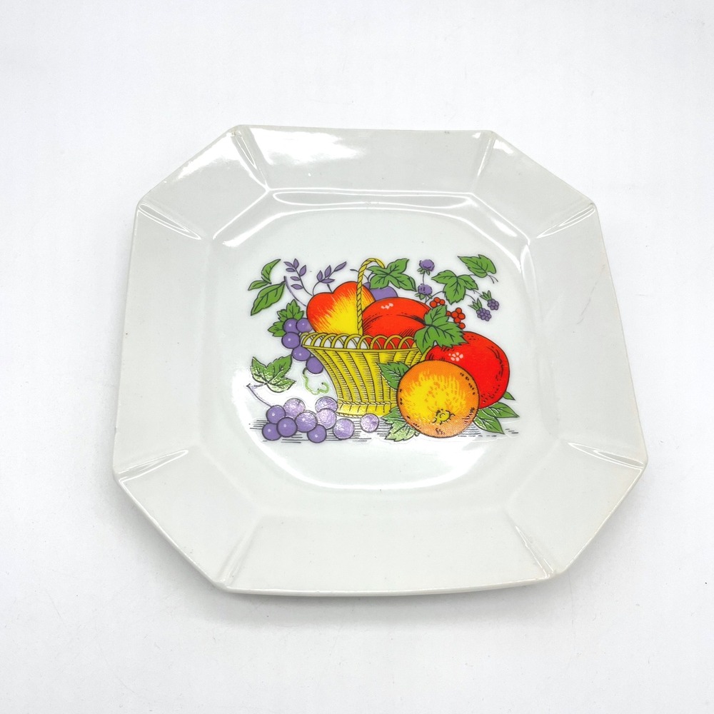 Vintage Fruit Basket Plate Decorative Dish Ceramic Home Decor‎ Accent